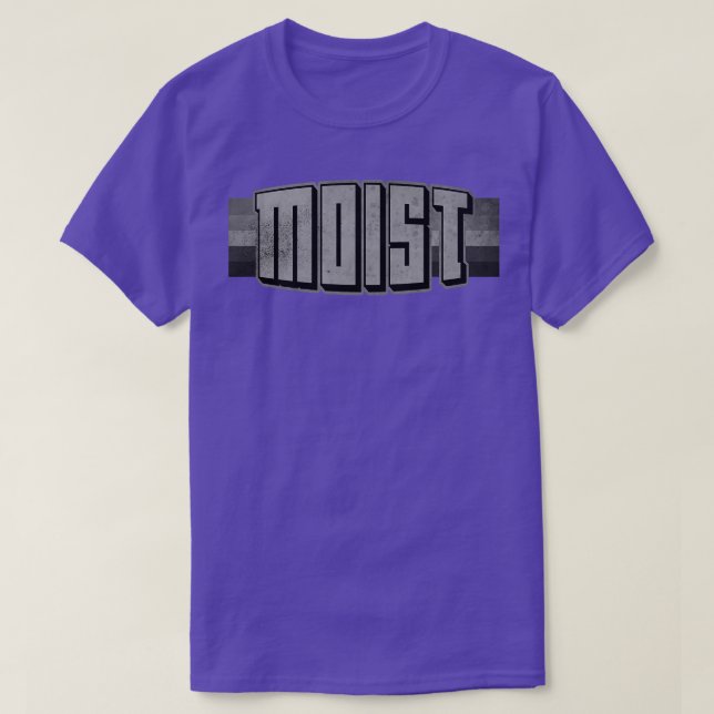 Moist Worst Word Ever BW T-Shirt (Design Front)
