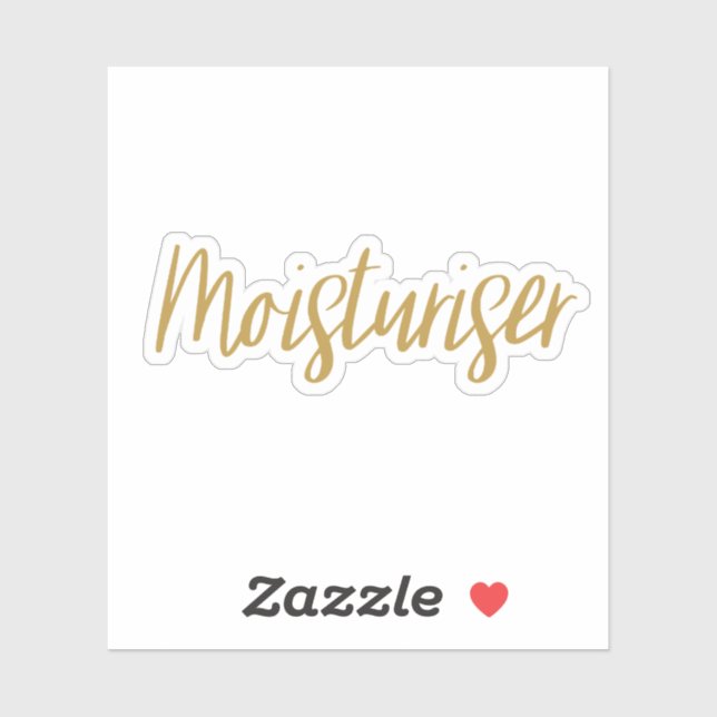 Moisturiser Storage Sticker (Sheet)