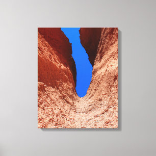 Mojave Canyon – Vertical Desert Sky Canvas Print