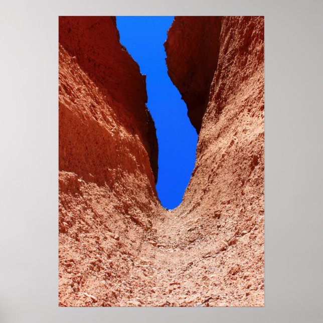 Mojave Canyon – Vertical Desert Sky Poster (Front)