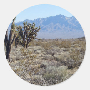 Mojave Desert scene 03 Classic Round Sticker