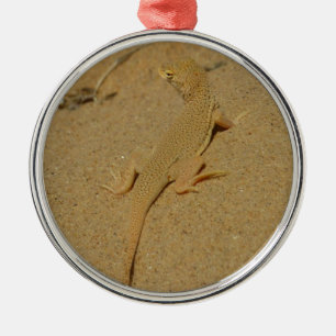 Mojave Fringe-Toed Lizard Metal Tree Decoration