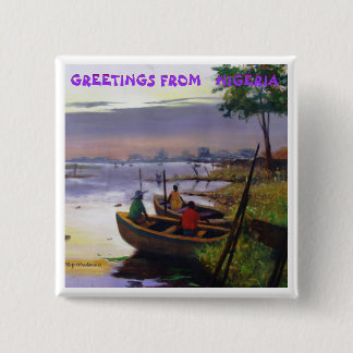 MOJI A OKUBULE ART WORK 2011 15 CM SQUARE BADGE