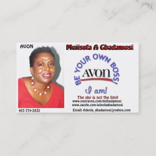 MOJISOLA A GBADAMOSI(APOPKA AVON REPRESENTATIVE) BUSINESS CARD