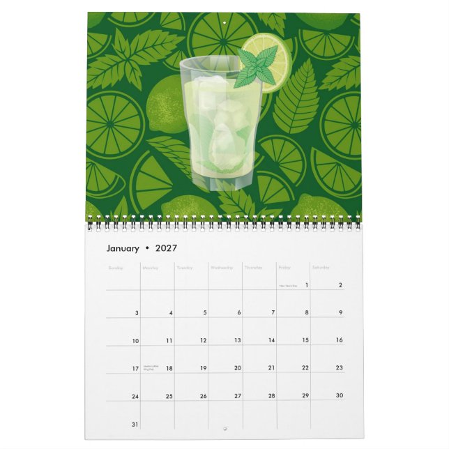 Mojito Calendar (Jan 2027)