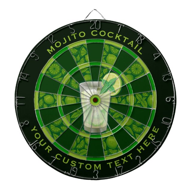 Mojito Cocktail Dartboard (Front)