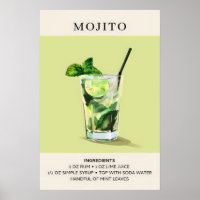 Mojito Cocktail painting