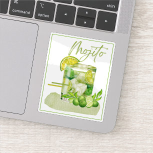 Mojito Cocktail Watercolor Art