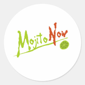 Mojito Now Classic Round Sticker
