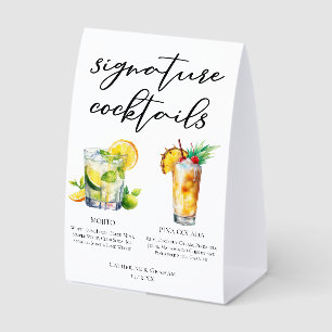 Mojito Piña Colada Signature Cocktails Menu