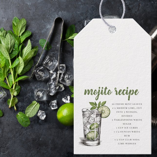 Mojito Recipe / Cocktail Favour  Gift Tags (Creator Uploaded)