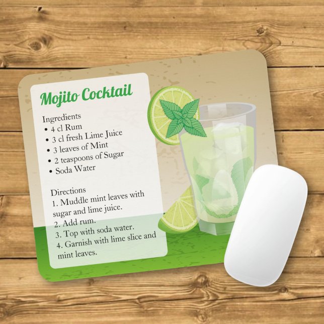 Mojito Recipe Mouse Mat (Creator Uploaded)