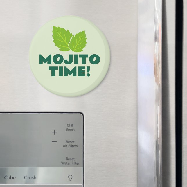Mojito Time funny fridge magnet for cocktail lover (In Situ (Fridge))