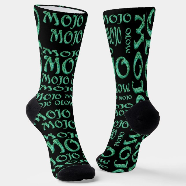 Mojo black premium socks (Angled)
