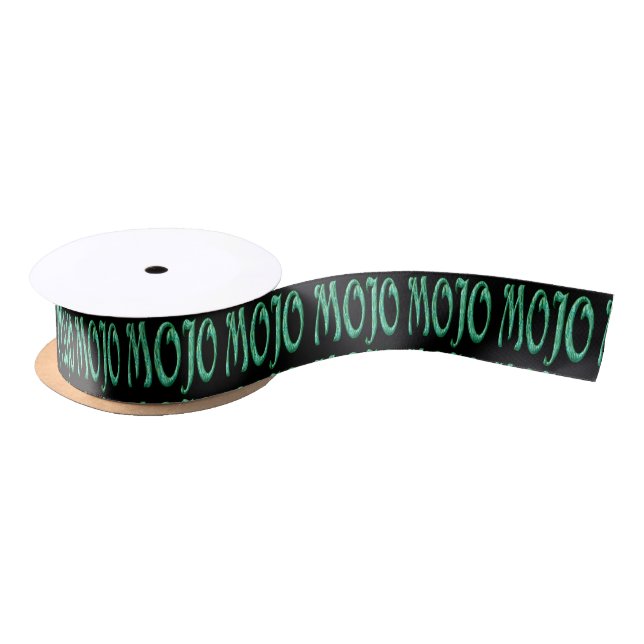 Mojo black ribbon satin ribbon (Spool)