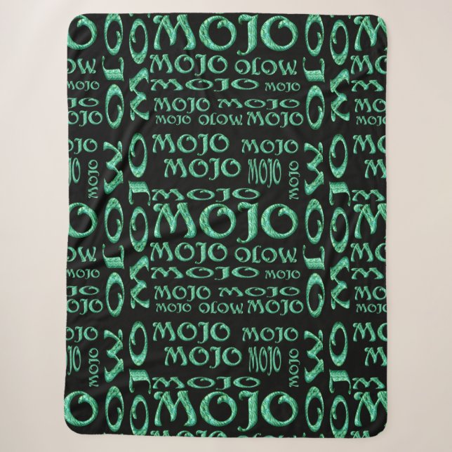 Mojo black sherpa blanket (Front)