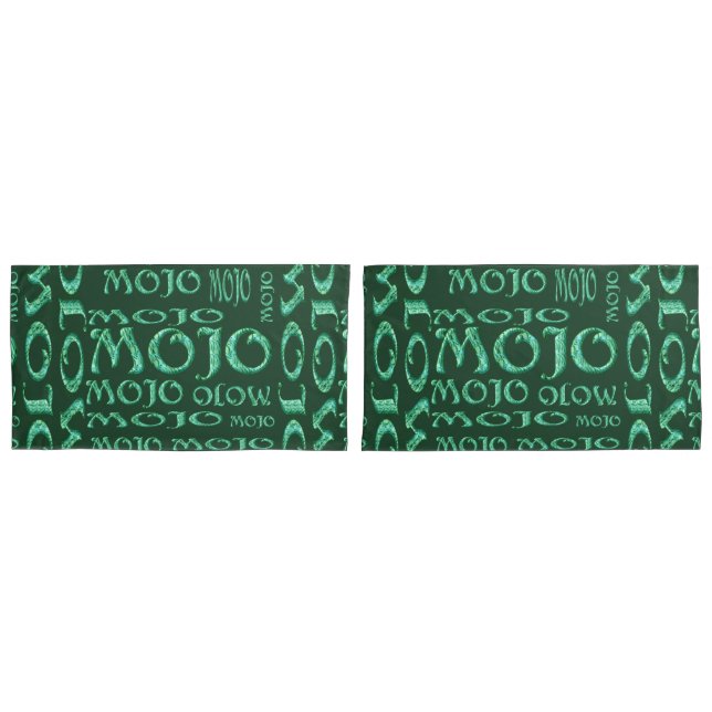 Mojo green king pillowcases (Front-Set)