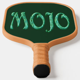 Mojo green n tan pickleball paddle