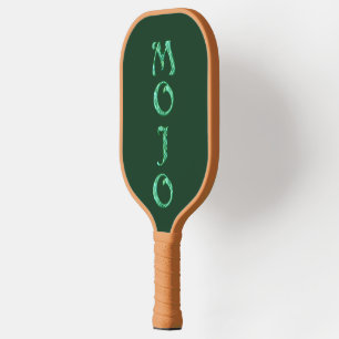 Mojo green n tan pickleball paddle