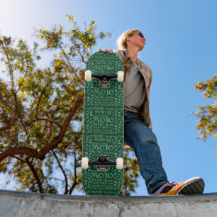 Mojo green skateboard