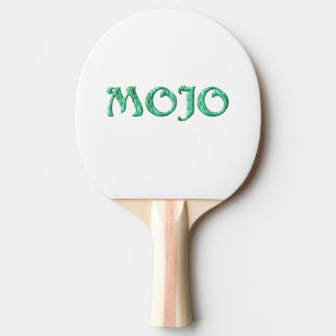 Mojo green white ping pong paddle