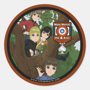 Mojo Marvis & The 4 Aces Classic Round Sticker