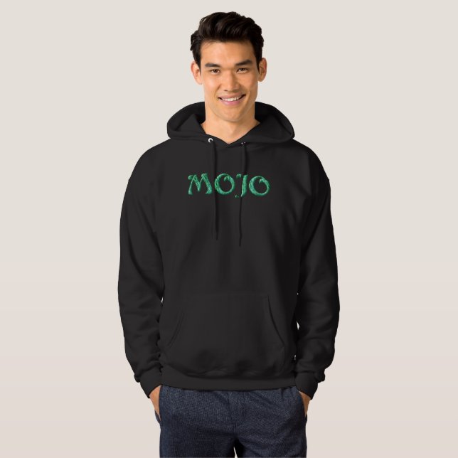 Mojo men black hooded sweatshirt (Front Full)