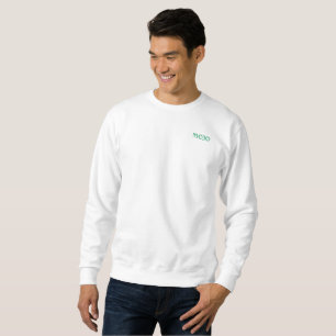 Mojo men white sweatshirt pocket