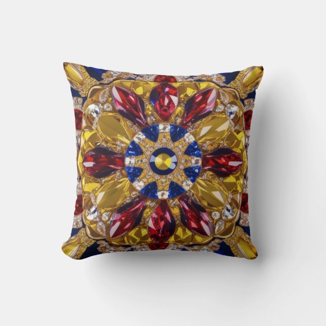 MoJo Pillow with Colombia Colours Design (Front)