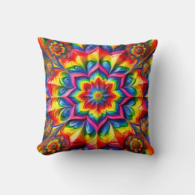  MoJo Pillow with LGBTQ Colours Design (Front)
