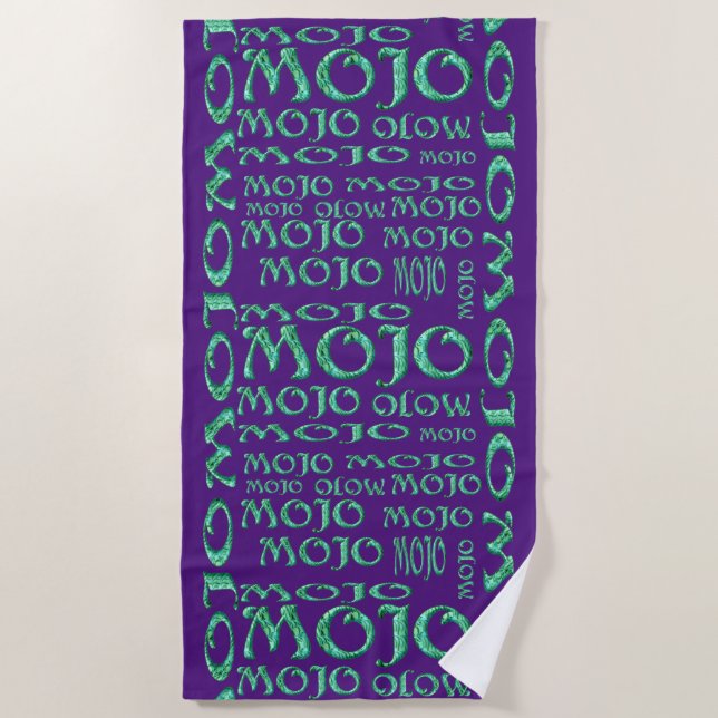 Mojo purple beach towel (Front)