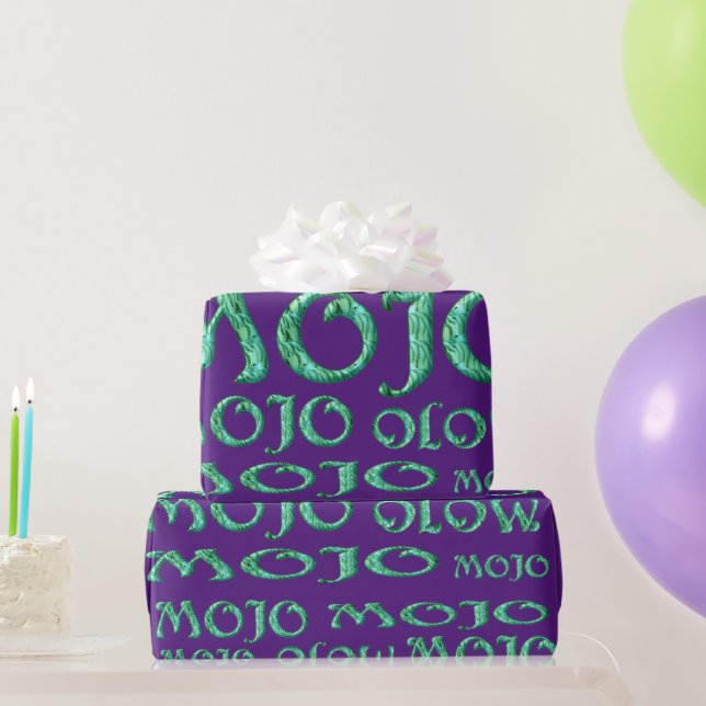Mojo purple matte wrapping paper (Party Gifts)