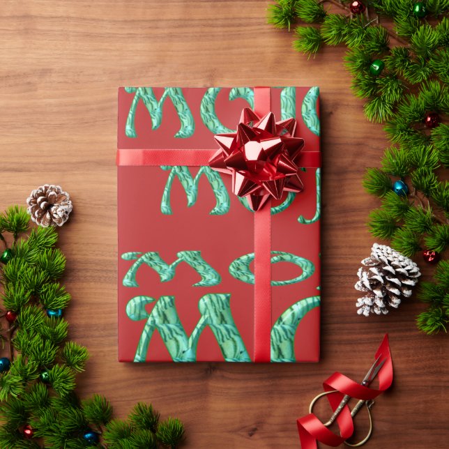 Mojo red glossy wrapping paper (Holiday Gift)