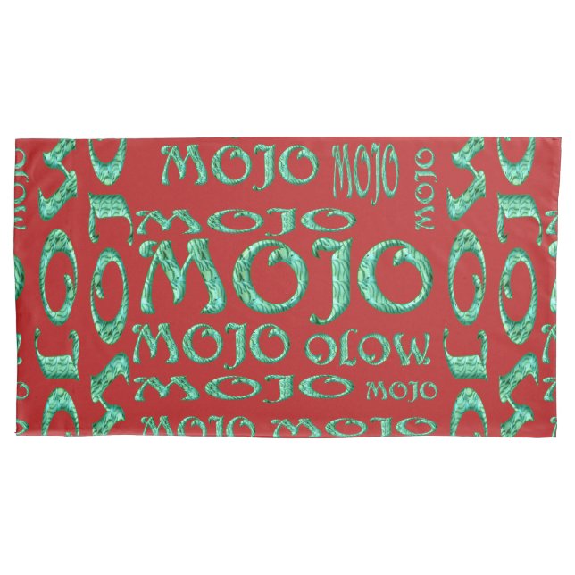 Mojo red king pillowcase (Front)
