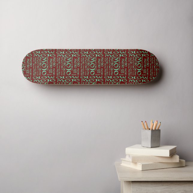 Mojo red skateboard (Wall Art (Horz))