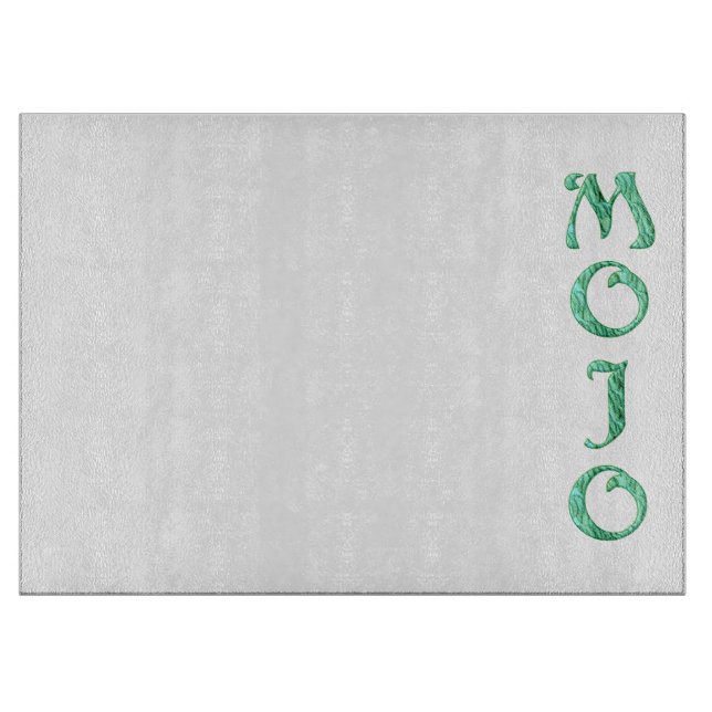 Mojo white glass cutting board (Front)