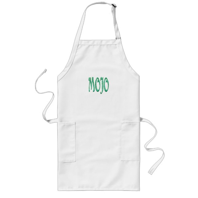 Mojo white long chef apron (Front)