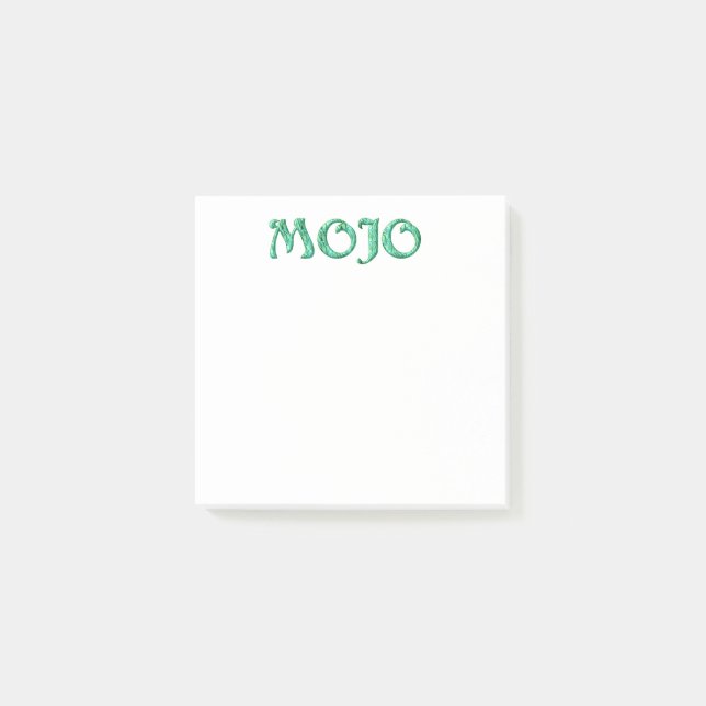 Mojo white note pads (Front)