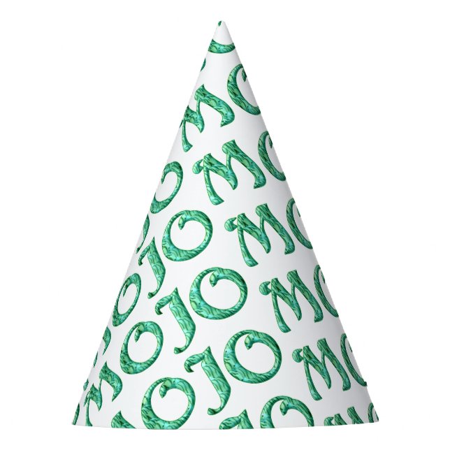 Mojo white party hats (Front)
