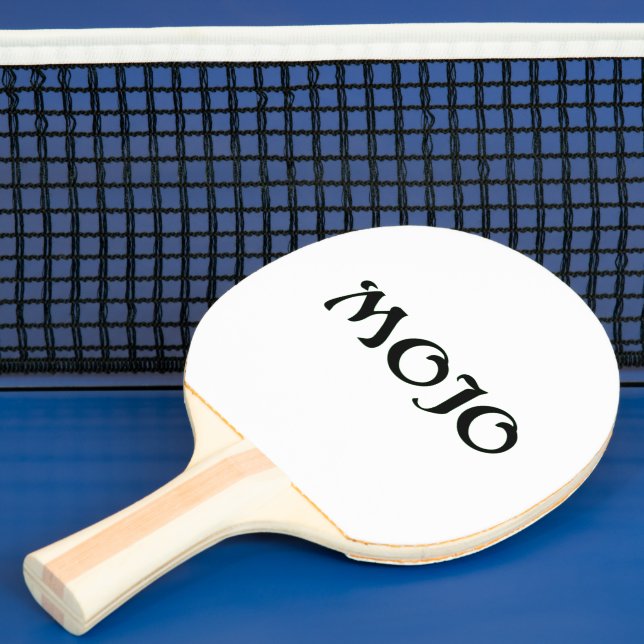 Mojo white ping pong paddle (Insitu)
