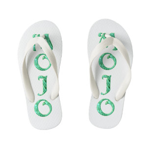 Mojo white toddler flip flops