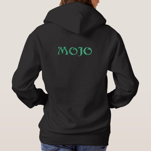 Mojo women black hooded sweatshirt (Back)