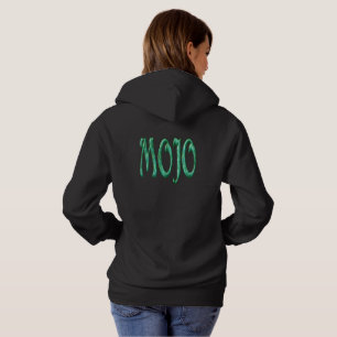 Mojo women black hooded sweatshirt back