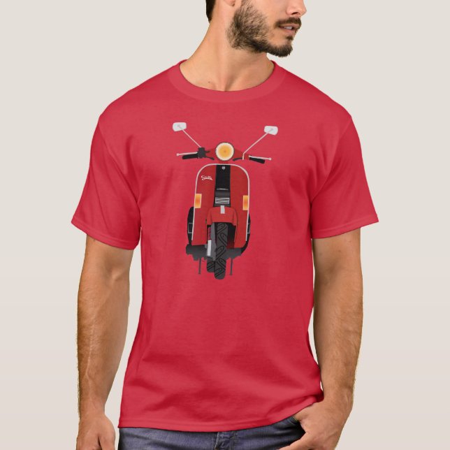 Mojo's classic Scoot Stella shirt in maroon (Front)