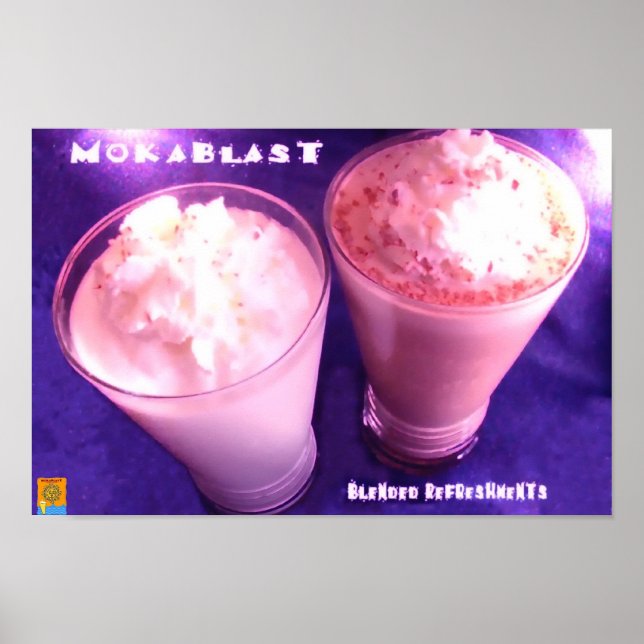 Mokablast Drinks Poster (Front)
