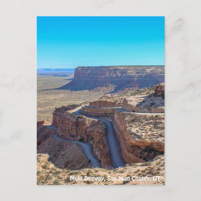 Moki Dugway Postcard (Front)