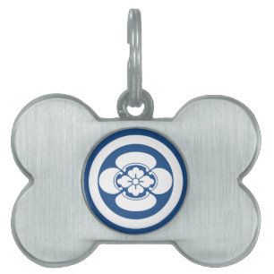 Mokko in a circle pet ID tag