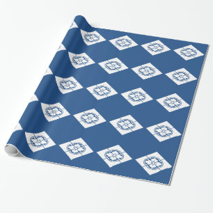 Mokko in rhombus wrapping paper