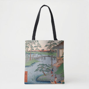Mokuboji Temple Vintage Ukiyo-e Japanese Art Tote Bag