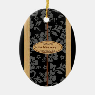 Mokuleia Customisable Vintage Surfboard Ornament